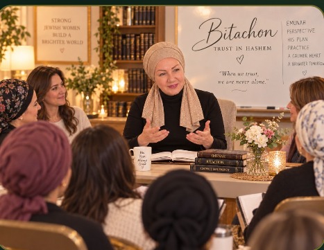 Rebbetzin Leah Donner teaching a women's learning group